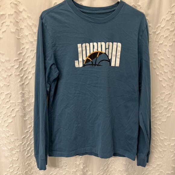 Jordan Other - Nike Air Jordan Sport DNA Logo T-shirt Men’s M DC9771-415 Long Sleeve Green